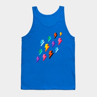 Rainbow Lightning Bolts Tank Top